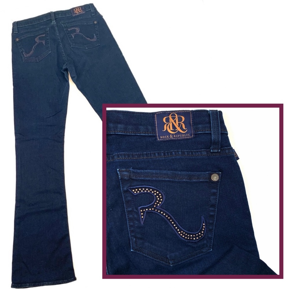 Rock & Republic Kasandra Boot Cut Jeans Sz 8M